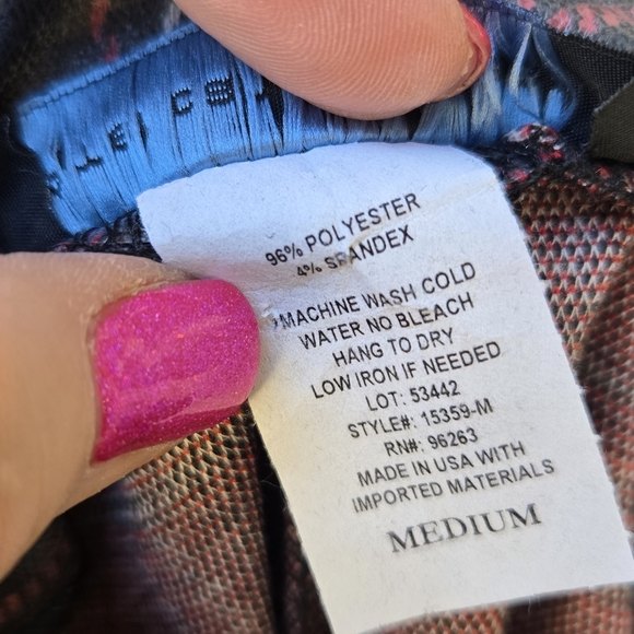 American City Wear Vintage Plaid Faux-Leather Turtleneck Mini Dress - Black - Picture 9 of 9